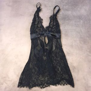 black Fredericks of Hollywood lingerie